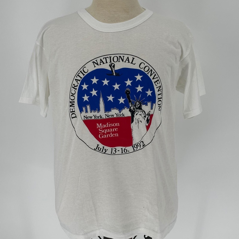 Vtg 1992 Democratic National Convention Political T Shirt New York Single Stitch
